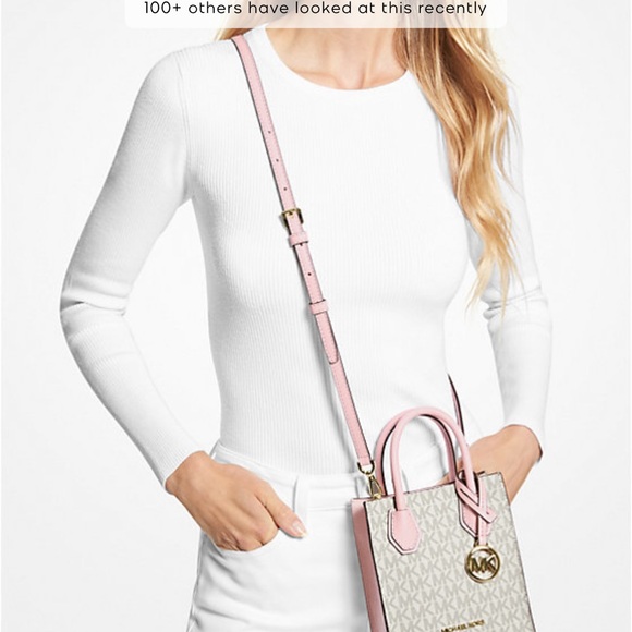 Mercer Extra-Small Logo and Leather Crossbody Bag - Picture 2 of 3